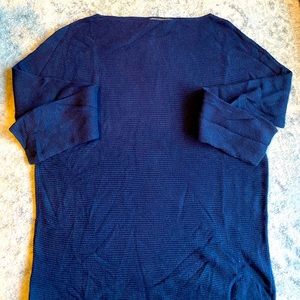 Navy Boatneck Sweater